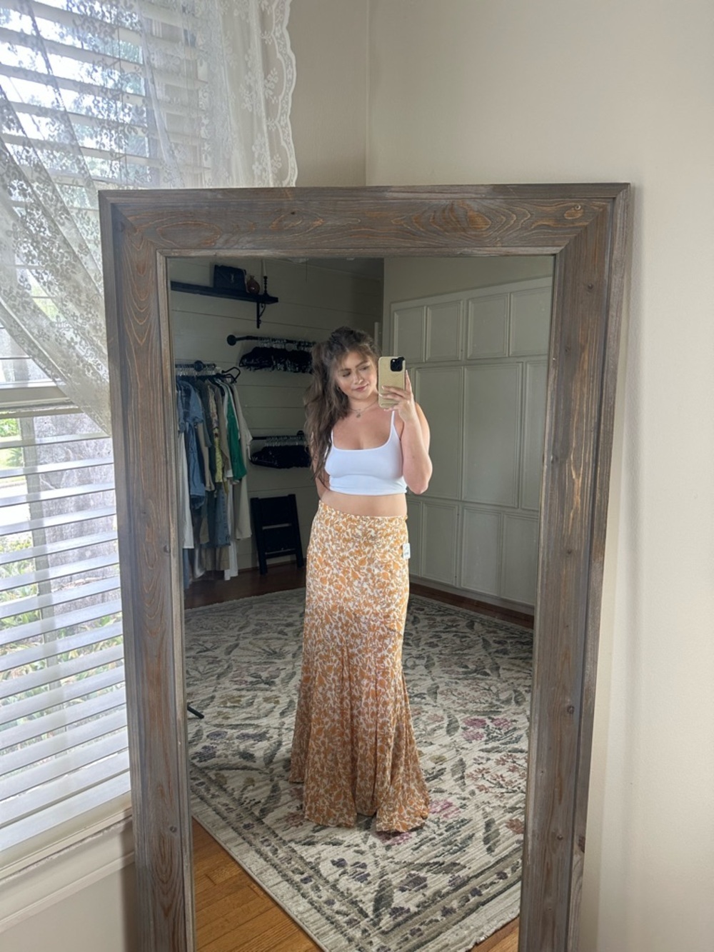Free people Lilith Printed Maxi Skirt